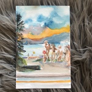 Vancouver Small Watercolor of West End